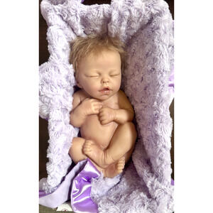 Ashton Drake Galleries Newborn Baby Doll 12" Sleeping Lifelike Realistic w/ Box